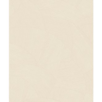   Ősi föld ihlette vonalakkal kialakított geometrikus formák mintája homokszín és világosbézs tónus tapéta