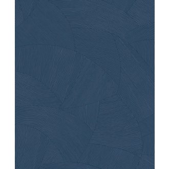   Ősi föld ihlette vonalakkal kialakított geometrikus formák mintája kék és sötétkék tónus tapéta