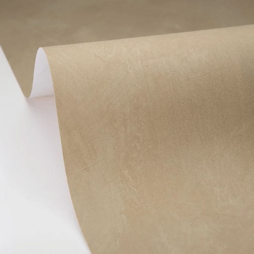 Mediterrán az ásványi anyag ihlette dörzsölt mészfesztés egyszínű minta bézs-barna - karamellbarna és homokbézs közötti tónus tapéta