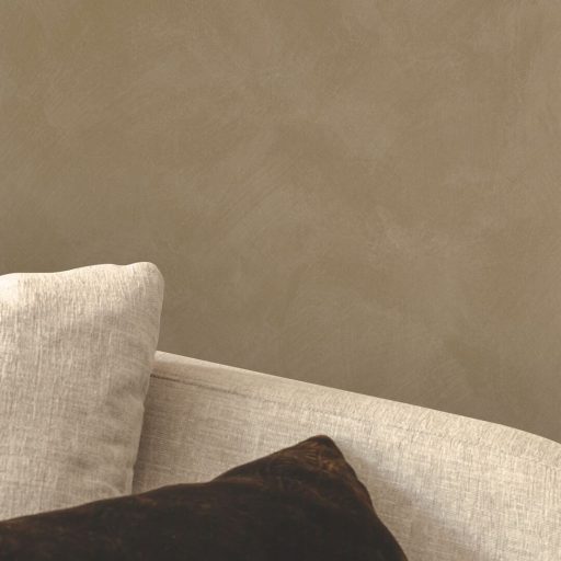 Mediterrán az ásványi anyag ihlette dörzsölt mészfesztés egyszínű minta lenszín - szalmasárga és bézs közötti tónus tapéta