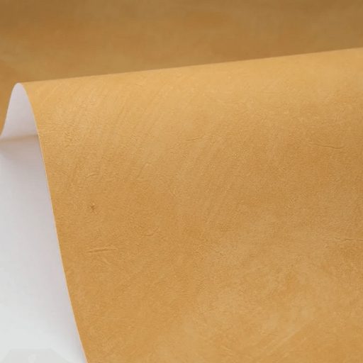 Mediterrán az ásványi anyag ihlette dörzsölt mészfesztés egyszínű minta selymesen meleg okkersárga tónus tapéta