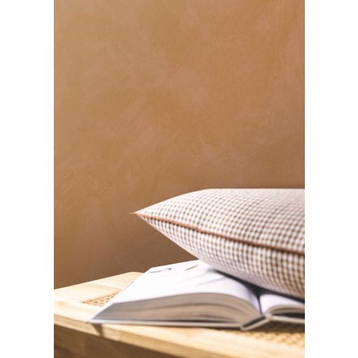 Mediterrán az ásványi anyag ihlette dörzsölt mészfesztés egyszínű minta barna/sárgásbarna tónus tapéta