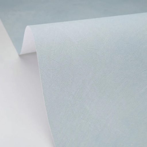 Mediterrán az ásványi anyag ihlette dörzsölt mészfesztés egyszínű minta púderes égszínkék tónus tapéta