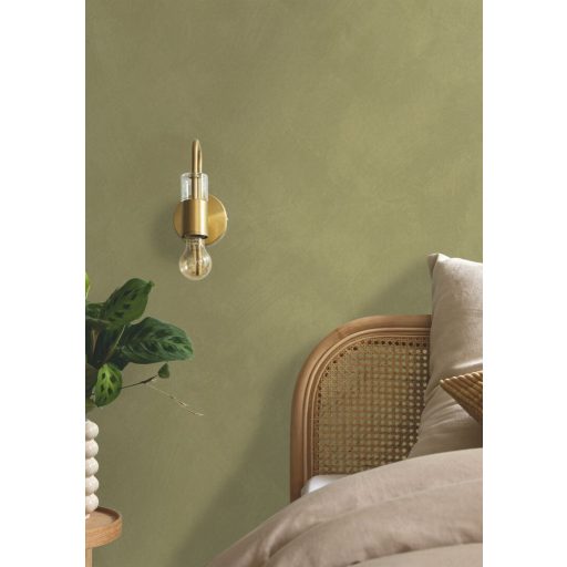 Mediterrán az ásványi anyag ihlette dörzsölt mészfesztés egyszínű minta khakizöld tónus tapéta