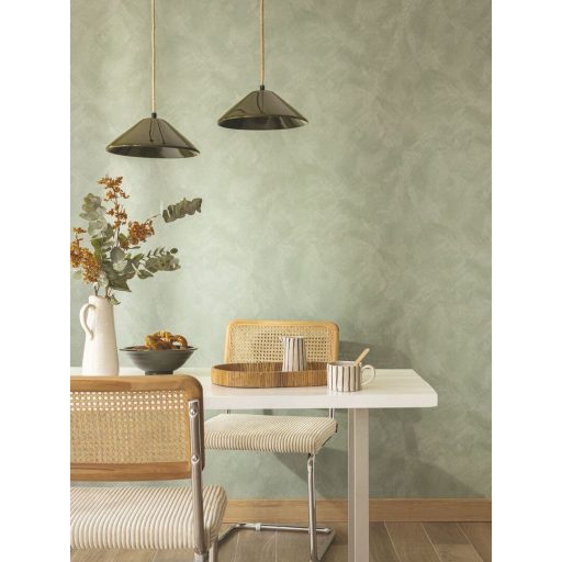 Mediterrán az ásványi anyag ihlette dörzsölt mészfesztés egyszínű minta eukaliptusz zöld tónus tapéta