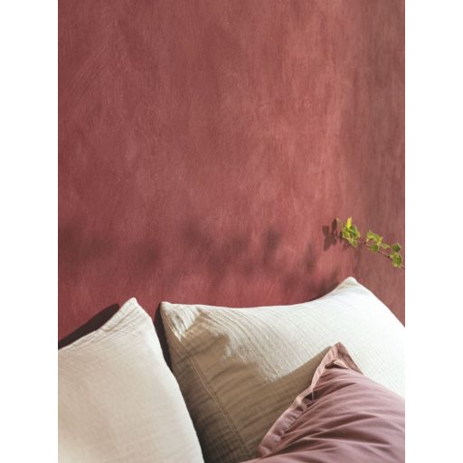 Mediterrán az ásványi anyag ihlette dörzsölt mészfesztés egyszínű minta földes-bordó tónus tapéta