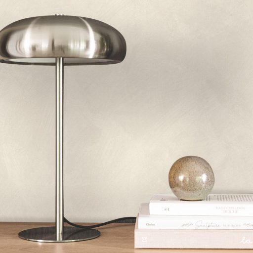 Mediterrán az ásványi anyag ihlette dörzsölt mészfesztés egyszínű minta gyöngyház-szürke tónus tapéta