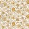 A Flower Power világa és a nagyi mintája összeér! Virágözön kompozíció krém barack és aranyló-mézes mustárszín tónus tapéta