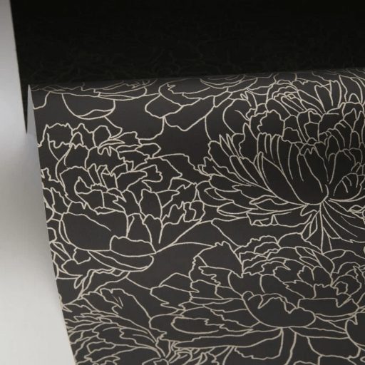 Virágálom Part. 2 - a fagyos télben is virágzó romantika sötétszürke/antracit és arany/aranybarna tónus fémes mintafény tapéta