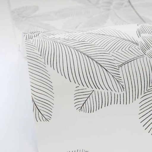 Zen filozófia a falon! Lótuszvirág motívum - monokróm - fehér és fekete tónus tapéta