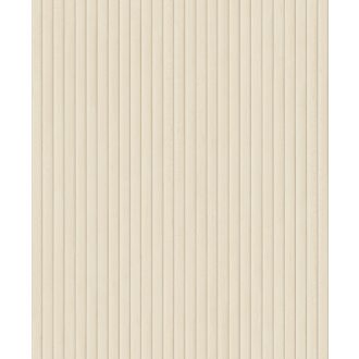   Valódi fa lécek hatását keltő panel mintázat krém/krémfehér világosbézs és barna tónus tapéta