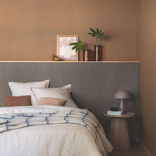 Valódi fa lécek hatását keltő panel mintázat sötétszürke antracit és fekete tónus tapéta