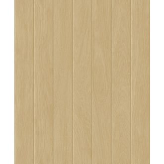   Fa deszkákat utánzó finoman texturált panel minta világosbézs meleg bézs és barna tónus tapéta