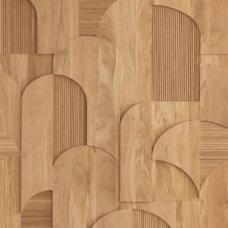   A fa természetes szépsége művészi szinten - non plus ultra kézműves panoráma "L" tölgy és barna tónusok falpanel