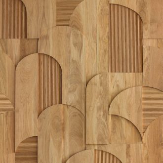   A fa természetes szépsége művészi szinten - non plus ultra kézműves panoráma "S" tölgy és barna tónusok falpanel