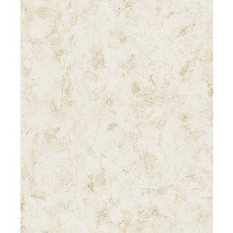   Természetes mész hatású texturált diszkrét fémes minta törtfehér és arany tónus tapéta
