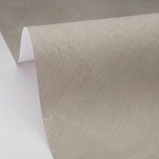 Természetes mész hatású texturált diszkrét fémes minta meleg taupe és arany tónus tapéta