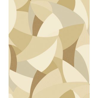   Művészi karakter és modern ritmus - patchwork minta bézs törtfehér homokszín karamell és szürke tónus tapéta