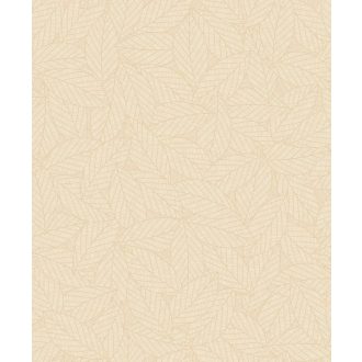   Rendkívűl finom vonalú botanikai motívum meleg bézs tónus finom mintafény tapéta