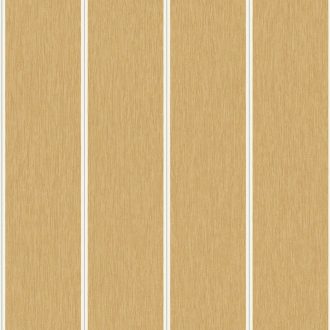   Geometriai rend és természetes könnyedség ötvözete - finom vonalú csíkos minta meleg okkersárga és fehér tónus tapéta