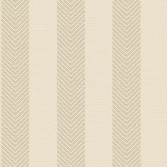   Csíkos elegancia újragondolt ritmikus chevron minta krémszín és meleg szürkésbézs/taupe tónus tapéta