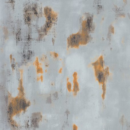 Lutece Les Aventures 11202104 TOLE ROUILLE VERTE Natur/Ipari design rozsdás betonfal szürke/szürkészöld sárga rozsdabarna fekete tapéta