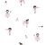 Gyerekszobai - Tündérmese - varázslatos tündér motívumok fehér rózsaszín pink és fekete tónus tapéta