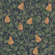   Midbec Angas 13104 PIRUM Natur Botanikus Stilizált körtefa ágai levelei éjkék barna zöld narancs tapéta