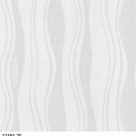 Erismann MIX Collection/Bestseller 13191-20 Grafikus hullámminta törtfehér ezüstfehér csillogó mintarészletek tapéta