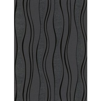   Erismann MIX Collection/Bestseller 13191-30 Grafikus hullámminta antracitszürke fekete ezüst csillogó mintarészletek tapéta