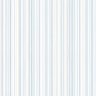   Gyerekszobai csíkos minta változó szélességű vékony csíkozás fehér bézs szürke és kék tónus tapéta