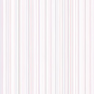   Gyerekszobai csíkos minta változó szélességű vékony csíkozás fehér rózsaszín szürke és lila tónus tapéta