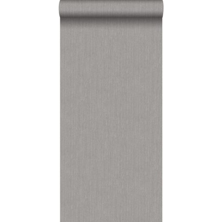 Strukturált függőleges mintavezetésű (csíkos) egyszínű farmeranyag textúra szürke/szürkésbarna tónus tapéta
