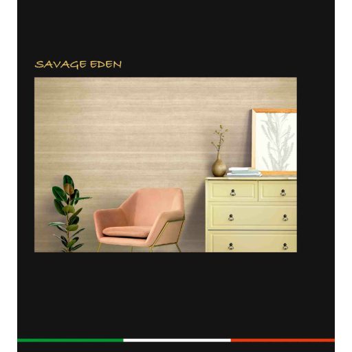 Stílus és életmód természetes textilhatású designnal krém bézs és fémes arany tónus tapéta