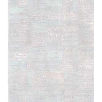   Foltvarrásos (Patchwork) szövött texturált kortárs minta fémes részekkel világosszürke pasztellkék rózsaszín és gyöngyház tónus tapéta