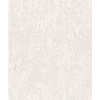   Letisztult mégis karakteres betonhatású minta fénylő részekkel meleg törtfehér világos bézs és hamuszürke tónus tapéta