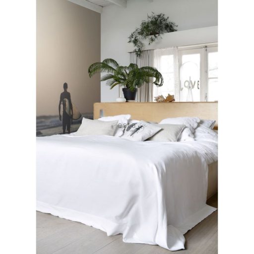 Naplementekor is szólítanak a hullámok - Szörfös és deszkája narancs/esti vörös kék és fekete tónus falpanel