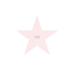   Óriási ötágú csillag motívum fehér és rózsaszín tónus gyerekszobai falpanel