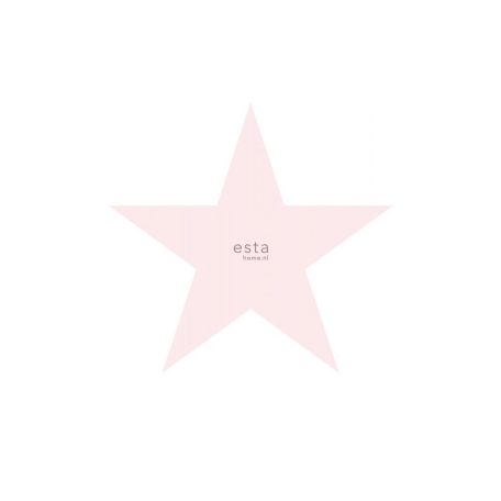 Óriási ötágú csillag motívum fehér és rózsaszín tónus gyerekszobai falpanel