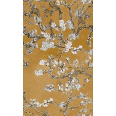   BN Van Gogh 2, 17146  Natur virágos mandulavirágzás okkersárga bézs barna krémfehér tapéta