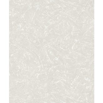   Autentikus kopott érdes felületű vakolatminta krémszürke/szürkésbézs és ezüst tónus finom mintafény tapéta