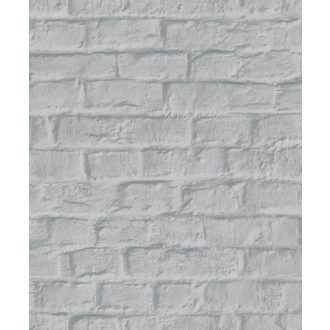   Loft stílusú meszelt természetes téglafal szürke és ezüst tónus tapéta