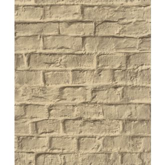   Loft stílusú meszelt természetes téglafal bézs és barna tónus tapéta