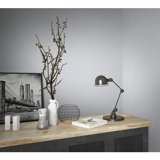 Autentikus lenvászon durva szövésű minta szürke és ezüst tónus enyhe mintafény tapéta