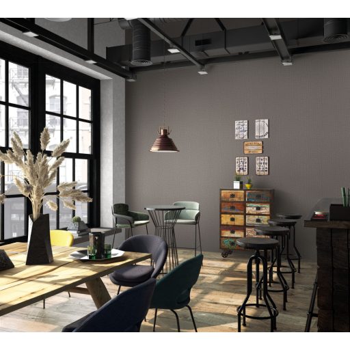 Autentikus lenvászon durva szövésű minta barna/szürkésbarna tónus enyhe mintafény tapéta