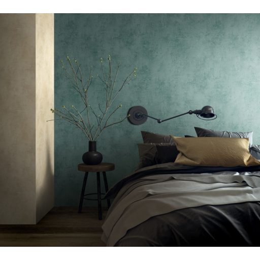 Modern autentikus beton megjelenítés zöld/kékeszöld tónus tapéta