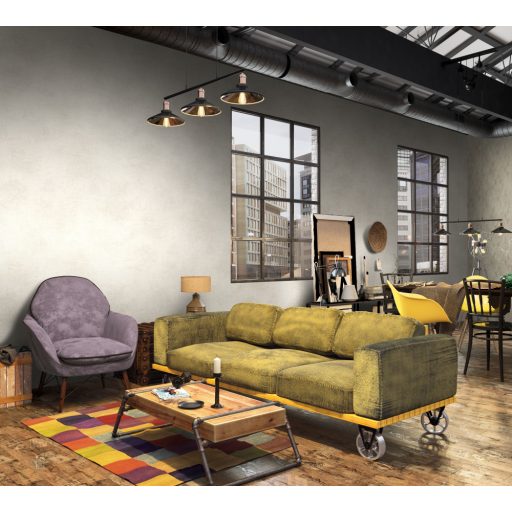 Modern autentikus beton megjelenítés krém és bézs tónus tapéta