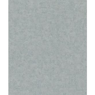   Vakolat hatású strukturált egyszínű minta szürke/kékesszürke és ezüst tónus enyhe mintafény tapéta