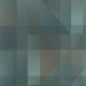   Egymásra helyezett precíz geometriai formák kompozíciója 3D habfelvitel smaragdzöld barna kékeszöld és szürke/szürkészöld tapéta