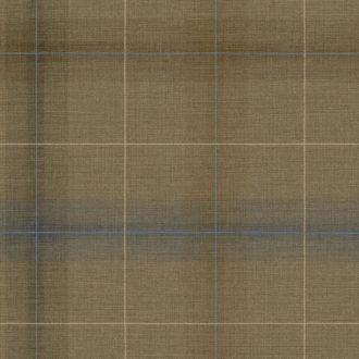   Tartan (skót) kockás brit minta egymást átfedő vonalak grafikai játékával dohánybarna szürkésbarna bézs barna és kék tónus tapéta